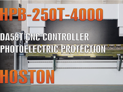 Hoston CNC Pressbremse HPB-250T-4000 mit DA58T CNC-Steuerung (2D-Programmierungsfunktion)